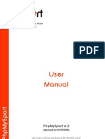 User Manual Phpmysport v1.0 PDF
