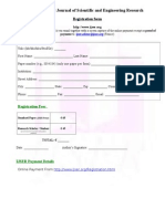 Registration Form for research paper