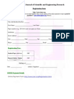 Registration Form For Research Paper