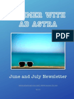 Summer With Ad Astra - Jule, July Newsletter