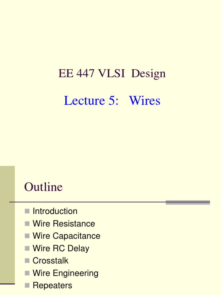 VLSI Wire Design and Capacitance Analysis | PDF | Tungsten | Capacitor