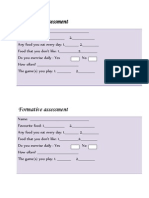 Formative Assessment