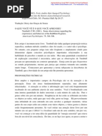 LEITURA - VOCÊ É O QUE VOCÊ APRENDEU