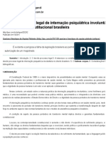 O Devido Processo Legal de Internação Psiquiátrica Involuntária Na Ordem Jurídica Constitucional Brasileira - Revista Jus Navigandi - Doutrina e Peças