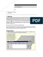 Topic: Introductory Tour of MS Access