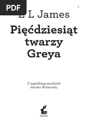 E L James 50 Twarzy Greya