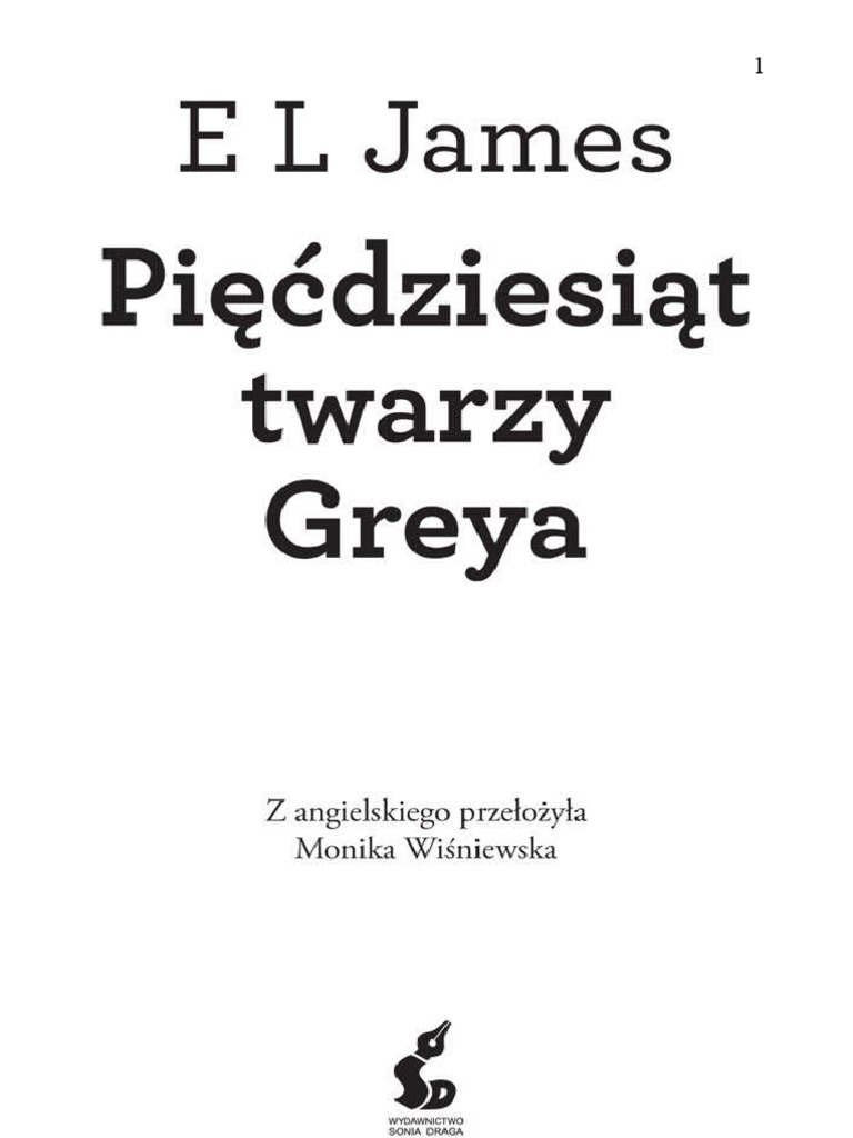 E L James 50 Twarzy Greya