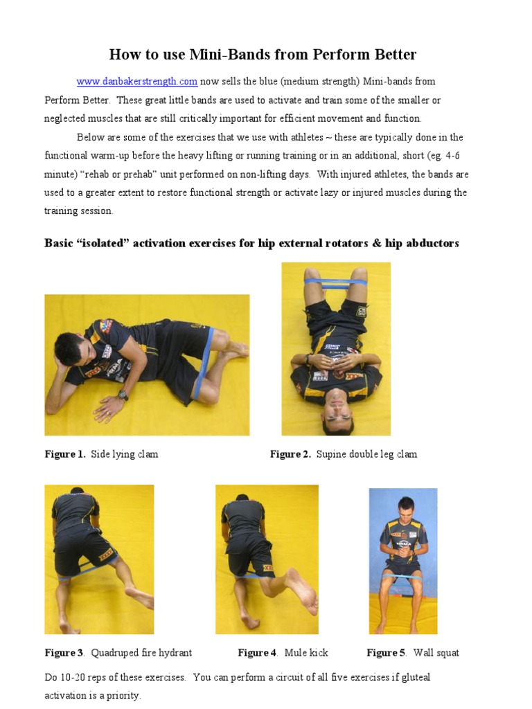Mini-Band Exercises for Athletes | PDF | Self-Improvement | Wellness