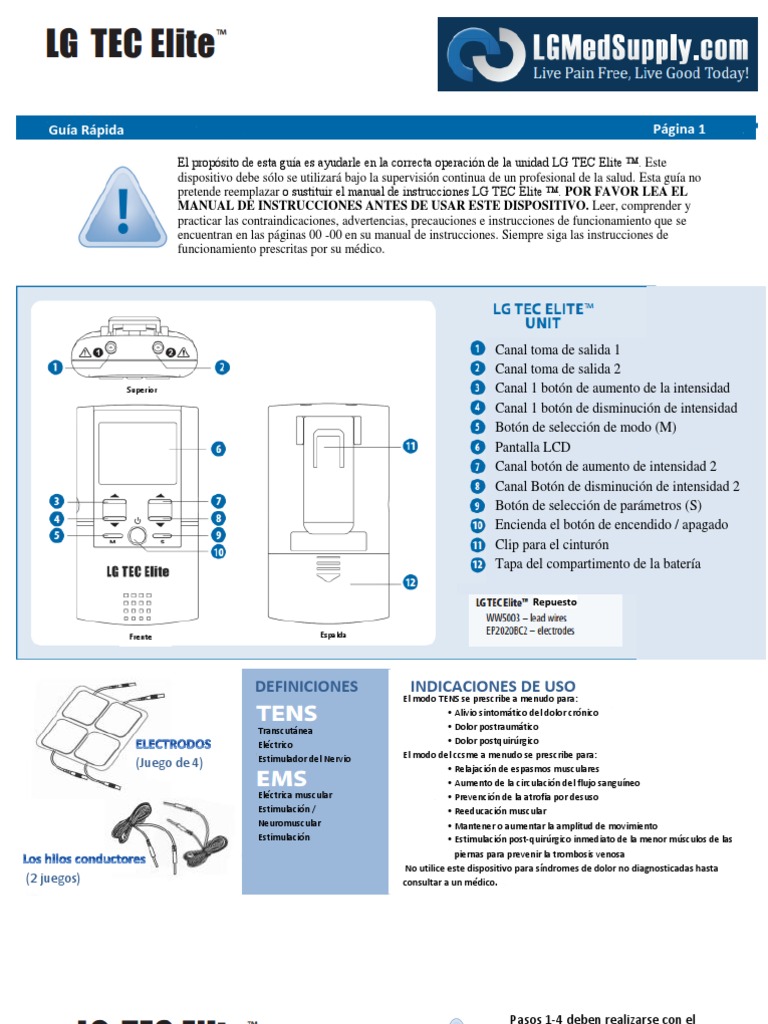 LG TEC Elite en Español PDF Batería (electricidad) Frecuencia