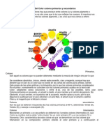 Teoría Del Color colores primarios y secundarios