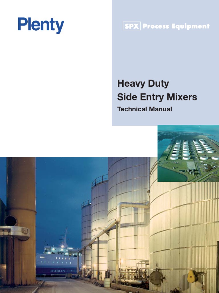 PLENTY Side Entry Mixers PDF Transmission (Mechanics) Gear