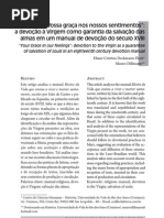 ‘A vossa graça nos nossos sentimentos’ – a devoção à Virgem como garantia da salvação das almas em um manual de devoção do século XVIII