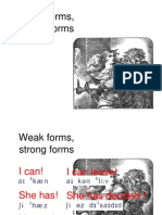 Weak Forms, Strong Forms