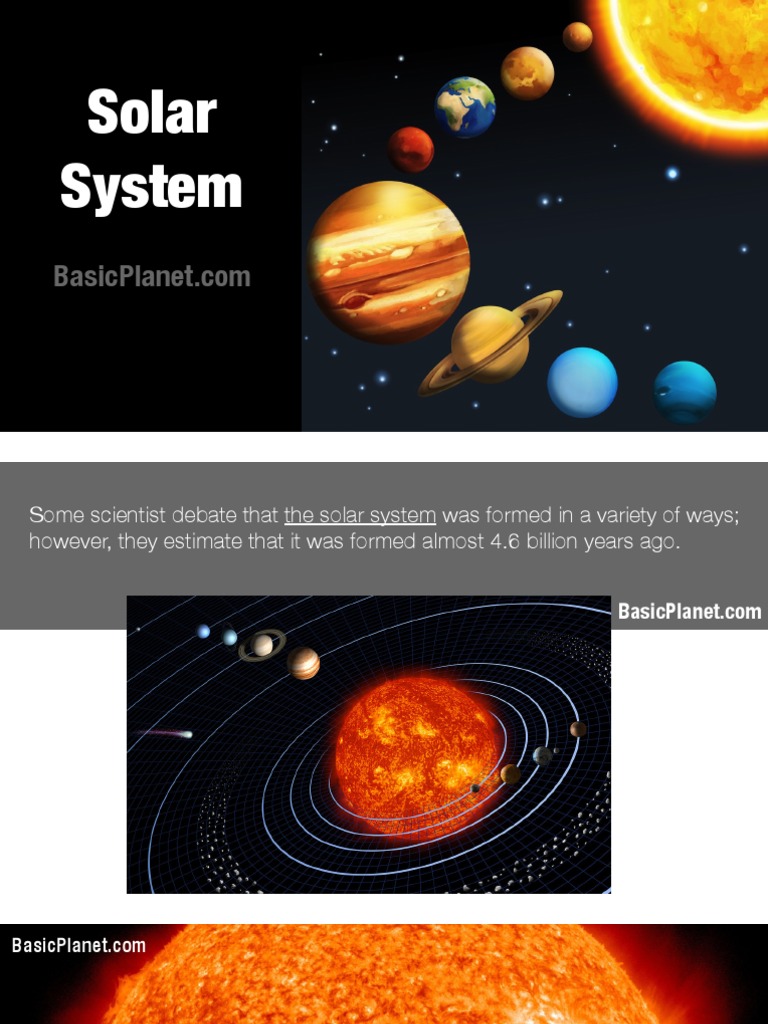 The Solar System Planets Solar System