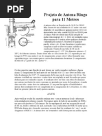 Projeto de Antena Ringo Para 11 Metros