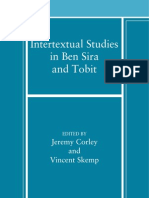 (Jeremy Corley, Vincent T. M. Skemp) Intertextual Studies in Ben Sira and Tobit