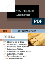 Sistema de Salud Argentino2012