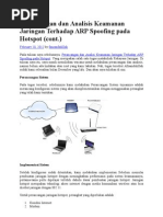 Download Perancangan Dan Analisis Keamanan Jaringan Terhadap ARP Spoofing Pada Hotspot by Tri Wahyu Supriyanto SN158557290 doc pdf