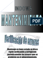 Windows Mantenimiento