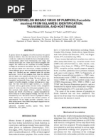 Download Watermelon Mosaic Virus of Pumpkin Cucurbita Maxima From Sulawesi Identification Transmission by kacongmarcuet SN158563390 doc pdf