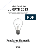 Analisis Bedah Soal SBMPTN 2013 Kemampuan Penalaran Numerik (Barisan Dan Deret)