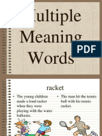 Multiple Meaning Words Review