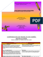 Comparacion de Modelos de Diseno Instruccional