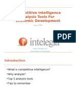 Competitive Intelligence Analysis Tools For Economic Development