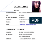 Curriculum Vitae Karla