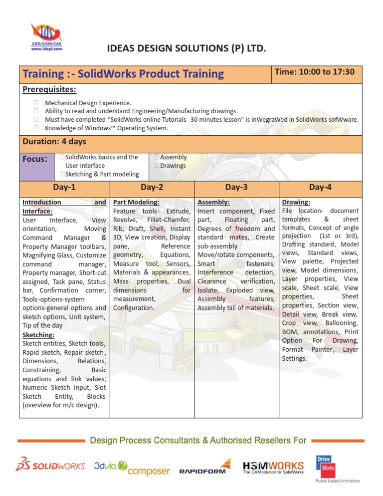 Training:-Solidworks Product Training: Ideas Design Solutions (P) LTD ...