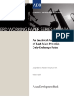 An Empirical Analysis of East Asia's Pre-Crisis Daily Exchange Rates