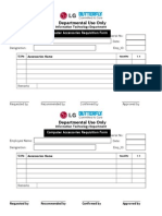 Computer Accessories Requisition Form