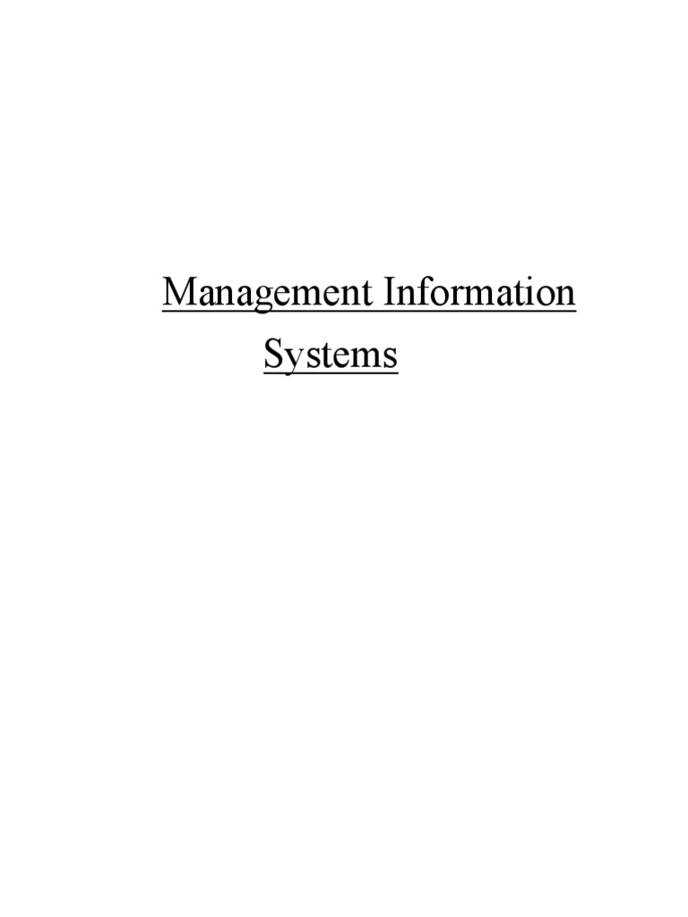 Management Information Systems | PDF | Computer Hardware | Information ...