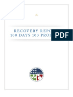 Recovery Report: 10 0 Day S 10 0 Proj E C T S