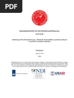 ISFED Monitoring of Post-Election Processes-3rd Report