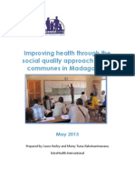 Improving Health Through The Social Quality Approach in 800 Communes in Madagascar (Santénet2 - 2013)