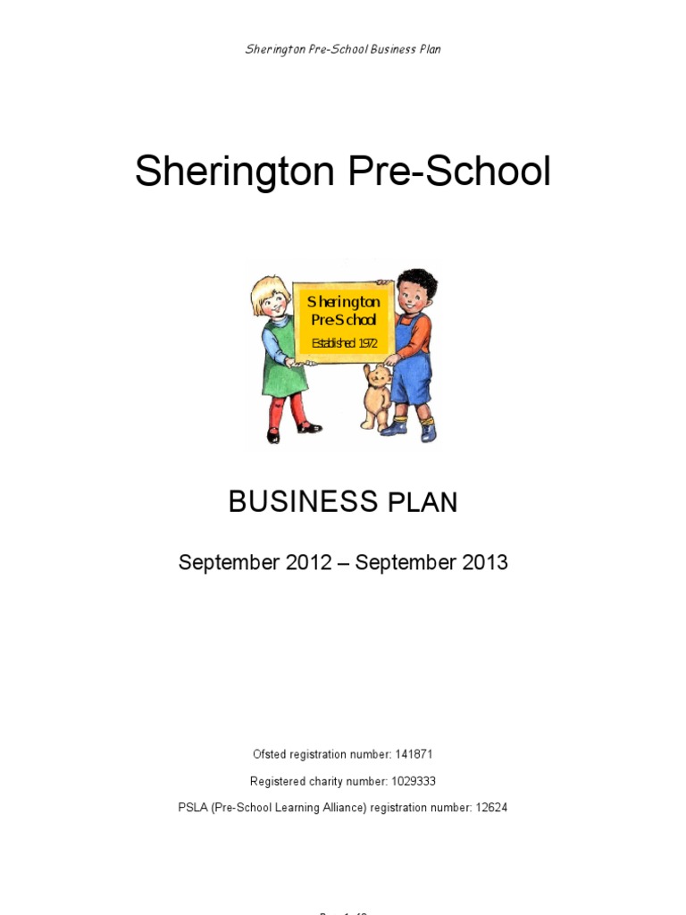 Business Plan Playground Preschool