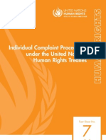Individual Complaint Procedures Under The United Nations Human Rights Treaties