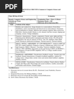 BTech Computer Science Syllabus