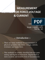 Digital Measurement of Force, Voltage, Current