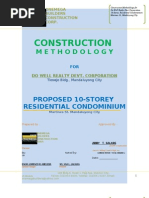 CHB Laying Methodology for Construction | PDF | Masonry | Concrete