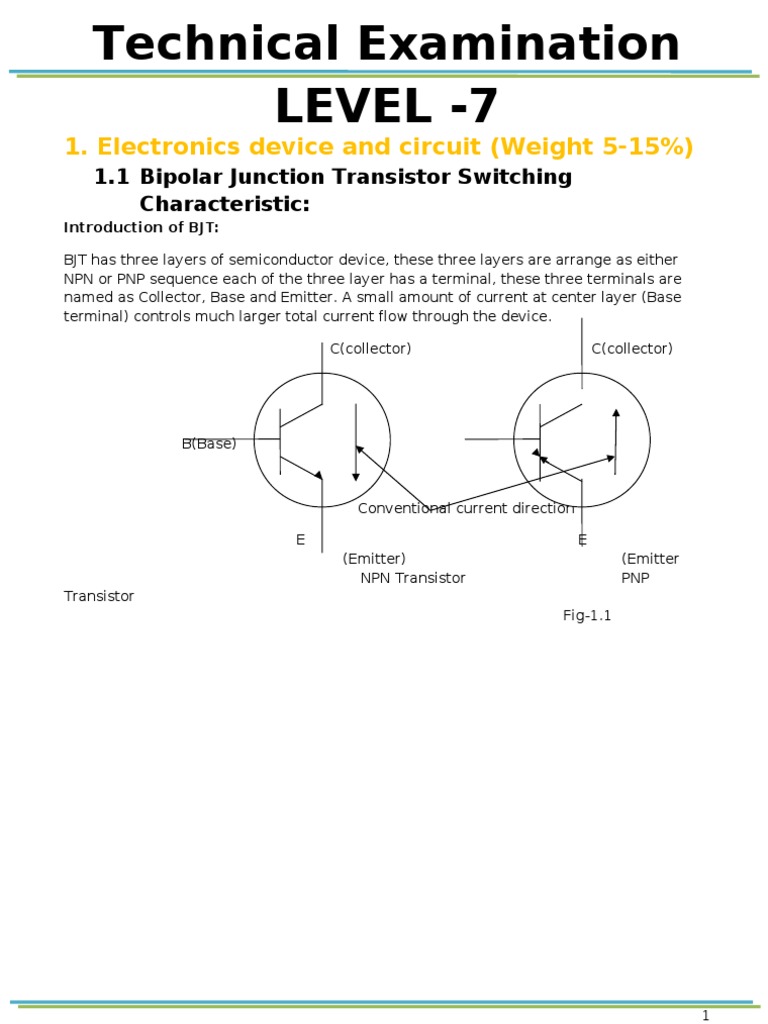 BJT and MOSFET Basics for Electronics | PDF | Mosfet | Field Effect ...