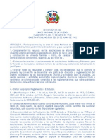 Ley Orgánica Del Banco Nacional de La Vivienda No. 5894 de 1962