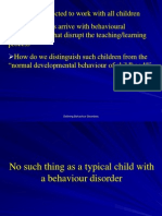 Defining Behaviour Problems 1