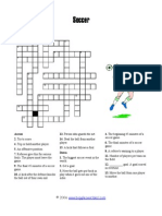 Soccer Crossword for young learners