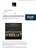 A BÍBLIA E SEUS ESCRITORES _ Portal da Teologia.pdf