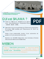 SALAMA: Présentation, Mission Et Rôles Et Attributions (SALAMA - 2013)