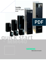 Siemens MM 440 Quick Start Guide
