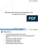 Software Download and Installation for Java Curriculum