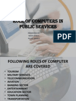 Role of Computers in Public Services